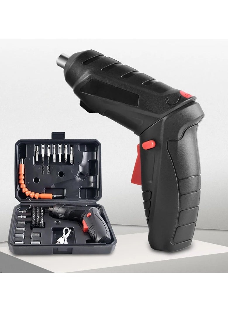 DubaiGallery - Electric Screwdriver, Rechargeable Cordless Screwdriver with 47Pcs Screwdriver Set, Pivoting Handle&LED Light, GHavii 3.6V Power Screwdriver with Carrying Case - Image 1