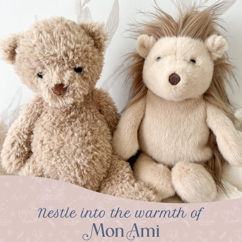 MON AMI Marshmallow The Bear Stuffed Animal | 12-Inch Soft & Cuddly Teddy Bear Plush Toy | Huggable Gift for All Ages | Luxurious Nursery DÃ©cor & Plush Companion - Image 4