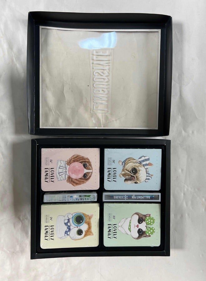 شيانغ يو دفتر الملاحظات ذو الغلاف الصلب مع أقلام للأولاد والبنات - Image 5