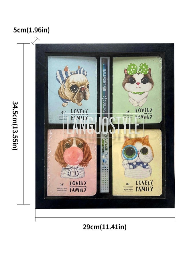 شيانغ يو دفتر الملاحظات ذو الغلاف الصلب مع أقلام للأولاد والبنات - Image 4