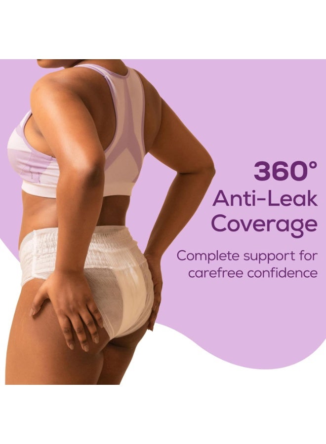 عشية أي وقت مضى ملابس داخلية للاستخدام مرة واحدة من EverEve فائقة الامتصاص، تدفق كثيف، للحماية الصحية، مقاس M-L (10 قطع) - Image 5