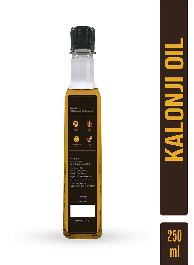 Vedcare 100% Pure & Natural Kalonji Oil (Black Seed Oil) For Healthy Hair & Skin (250 ml) - Image 2