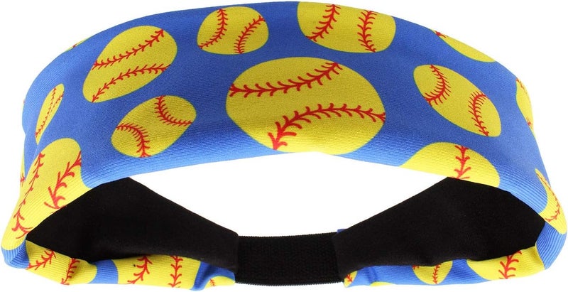MadSportsStuff Crazy Softball Headband with Softball Logos - Image 1