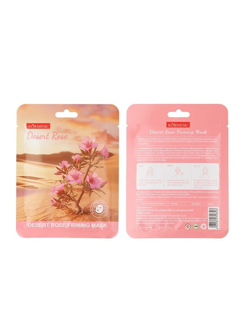 Kormesic 5 packs Desert Rose Facial Mask 25ml - Hydrating & Revitalizing - Image 1