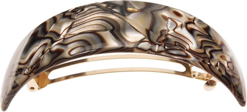 France Luxe Extra Volume Barrette in Onyx - Elegant Hair Accessory for Thick Hair - Image 1