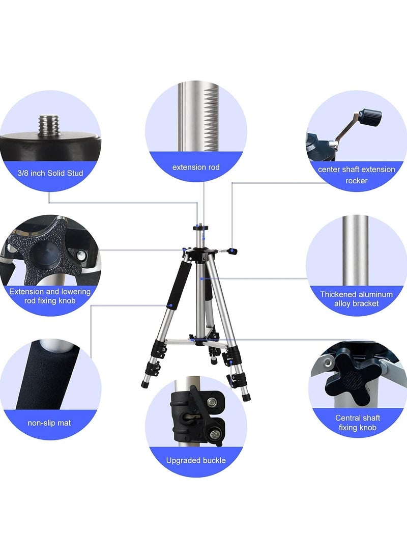 AROAQ Projector Tripod Stand Laptop Tripod Lightweight Aluminum Alloy Travel Universal Portable Camera Telescoping Legs Tripod with Tray and Ball Head Carry Bag For Projectors  - Image 3