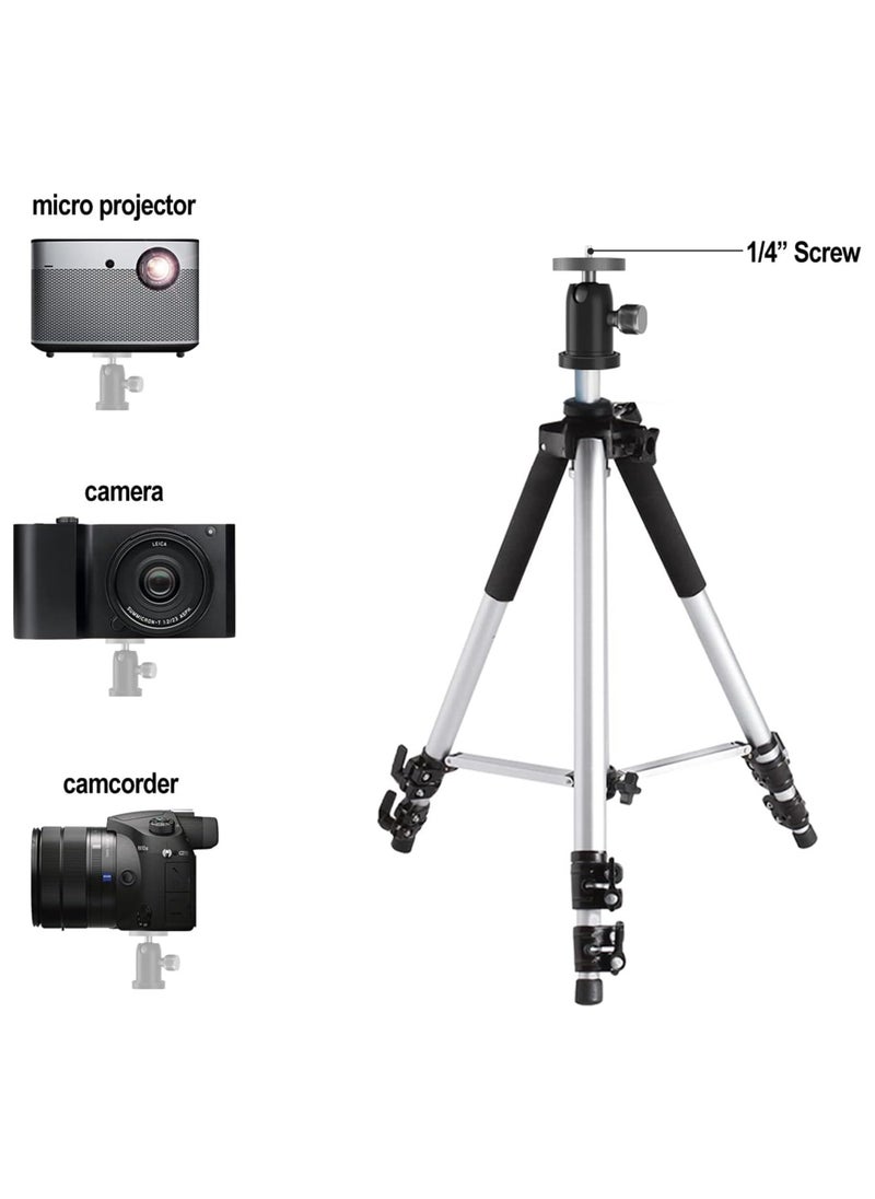 AROAQ Projector Tripod Stand Laptop Tripod Lightweight Aluminum Alloy Travel Universal Portable Camera Telescoping Legs Tripod with Tray and Ball Head Carry Bag For Projectors  - Image 5