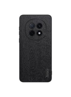 For  OPPO A5  Pro Tree Bark Leather Shockproof Phone Case(Black)