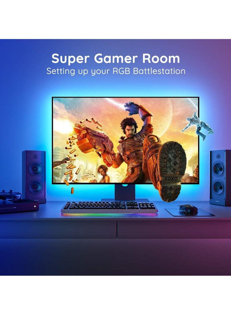 Govee إضاءة خلفية LED لجهاز التلفاز من Govee، أضواء LED RGB لجهاز التلفاز مع جهاز تحكم عن بعد، مزامنة الموسيقى، أضواء تلفاز بطول 10 أقدام مع 32 لون ووضعيات مشهد متعددة لأجهزة التلفاز من 46-60 بوصة، نموذج: H6179 - Image 3