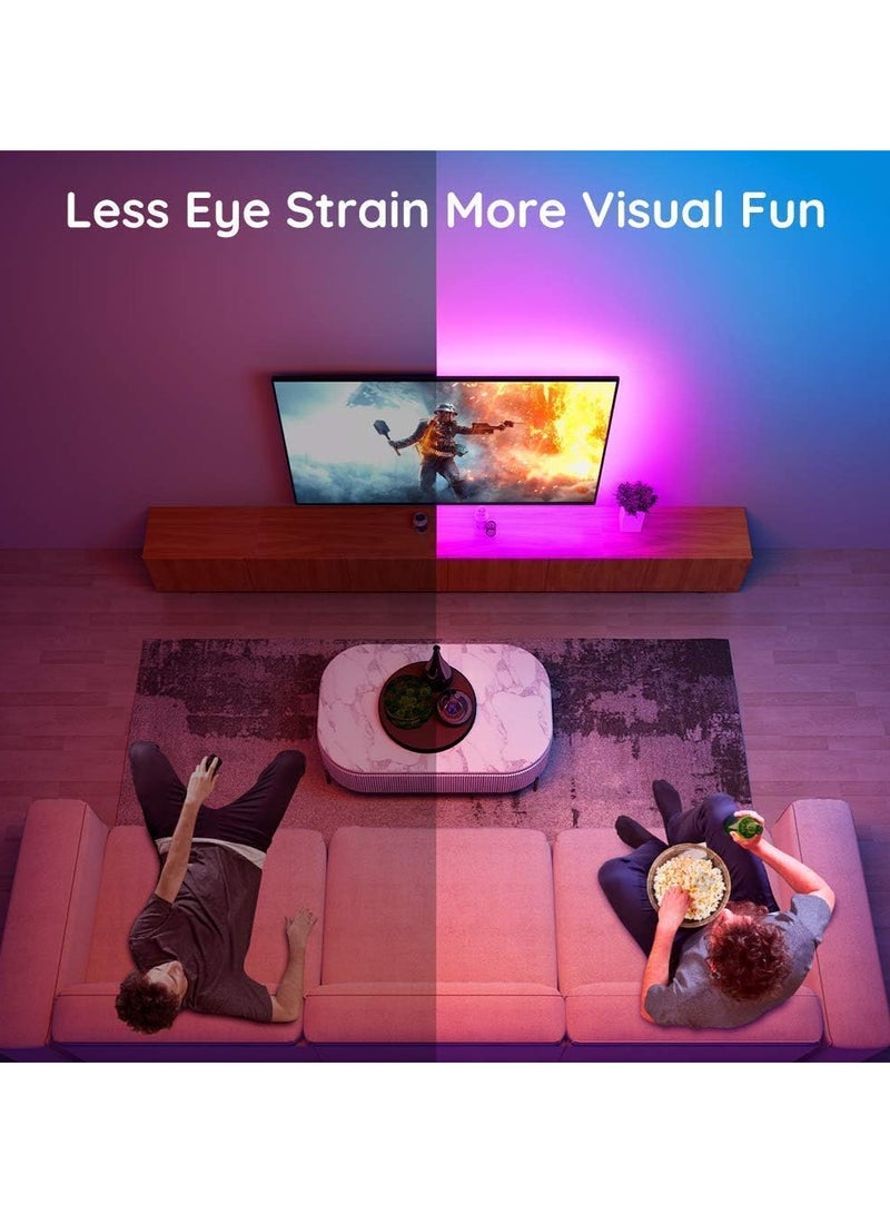 Govee إضاءة خلفية LED لجهاز التلفاز من Govee، أضواء LED RGB لجهاز التلفاز مع جهاز تحكم عن بعد، مزامنة الموسيقى، أضواء تلفاز بطول 10 أقدام مع 32 لون ووضعيات مشهد متعددة لأجهزة التلفاز من 46-60 بوصة، نموذج: H6179 - Image 4