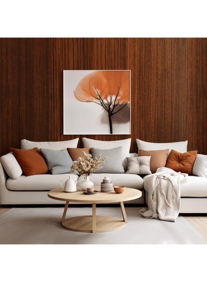 Black Walnut Wood Colored Contact Paper, Peel and Stick Self-Adhesive Wallpaper, Extra Thick, Decorative Vinyl Waterproof,300 x 40cm - Image 3