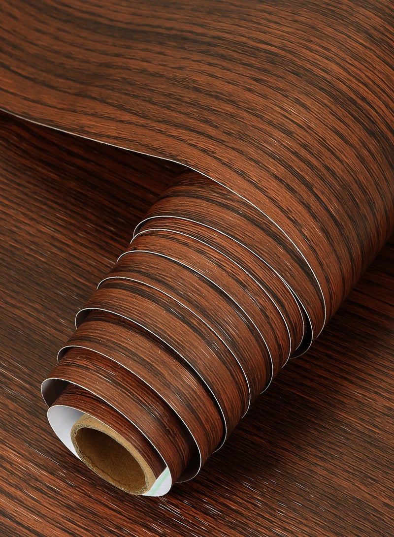 Black Walnut Wood Colored Contact Paper, Peel and Stick Self-Adhesive Wallpaper, Extra Thick, Decorative Vinyl Waterproof,300 x 40cm - Image 1