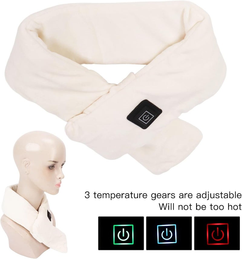 klarako Heated Scarf for Women Men, Heating Scarf 3 Temperature Settings USB Soft Electric Neck Warmer Scarf for Neck Winter - Image 4