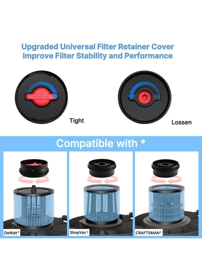 SHOPVAC High Performance 90350/90304/90344 Cartridge Filter, Fits most 4-16 Gallon Shop-Vac Wet/Dry Vacuums, High Efficiency Nanofiber Filtration Paper, Reusable, 1 Pack - Image 4