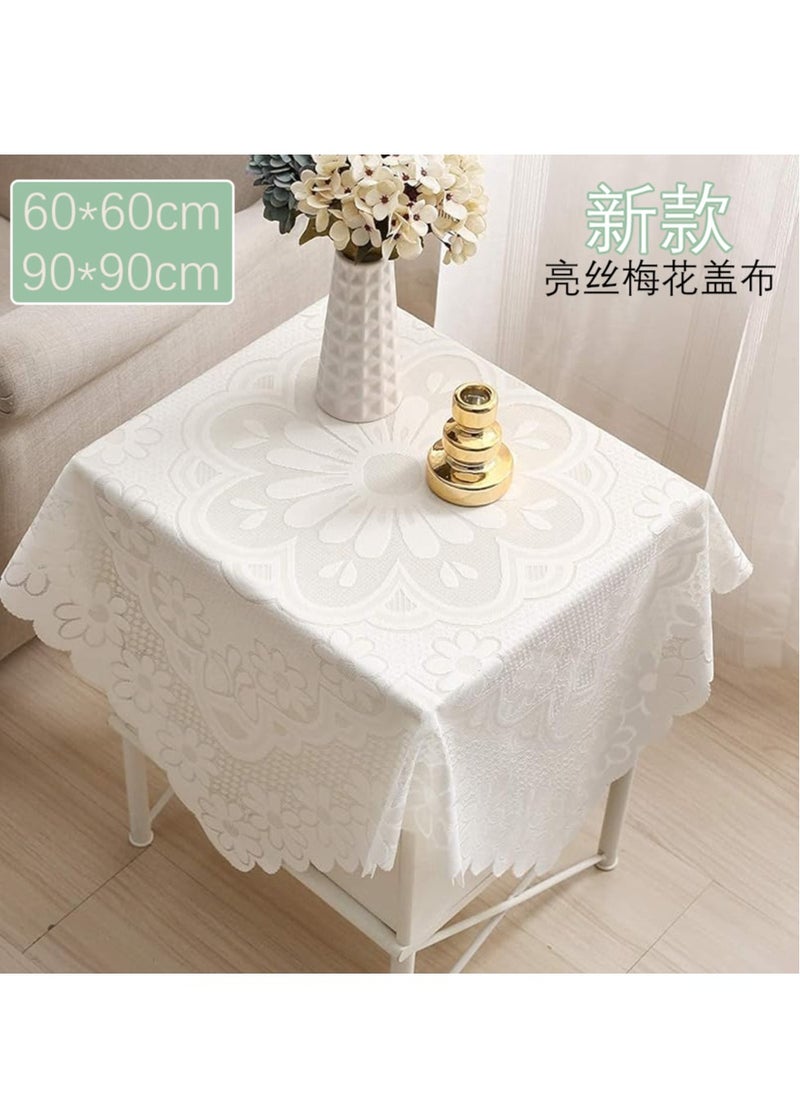 Nordic style lace tablecloth European tablecloth decorative tablecloth dust-proof tablecloth suitable for round table square table (size: 90cmX90cm) - pzsku/Z150BB239EE7854EE8B4BZ/45/_/1733192410/fc19a7df-0b8f-4845-ad12-1aaf168de657