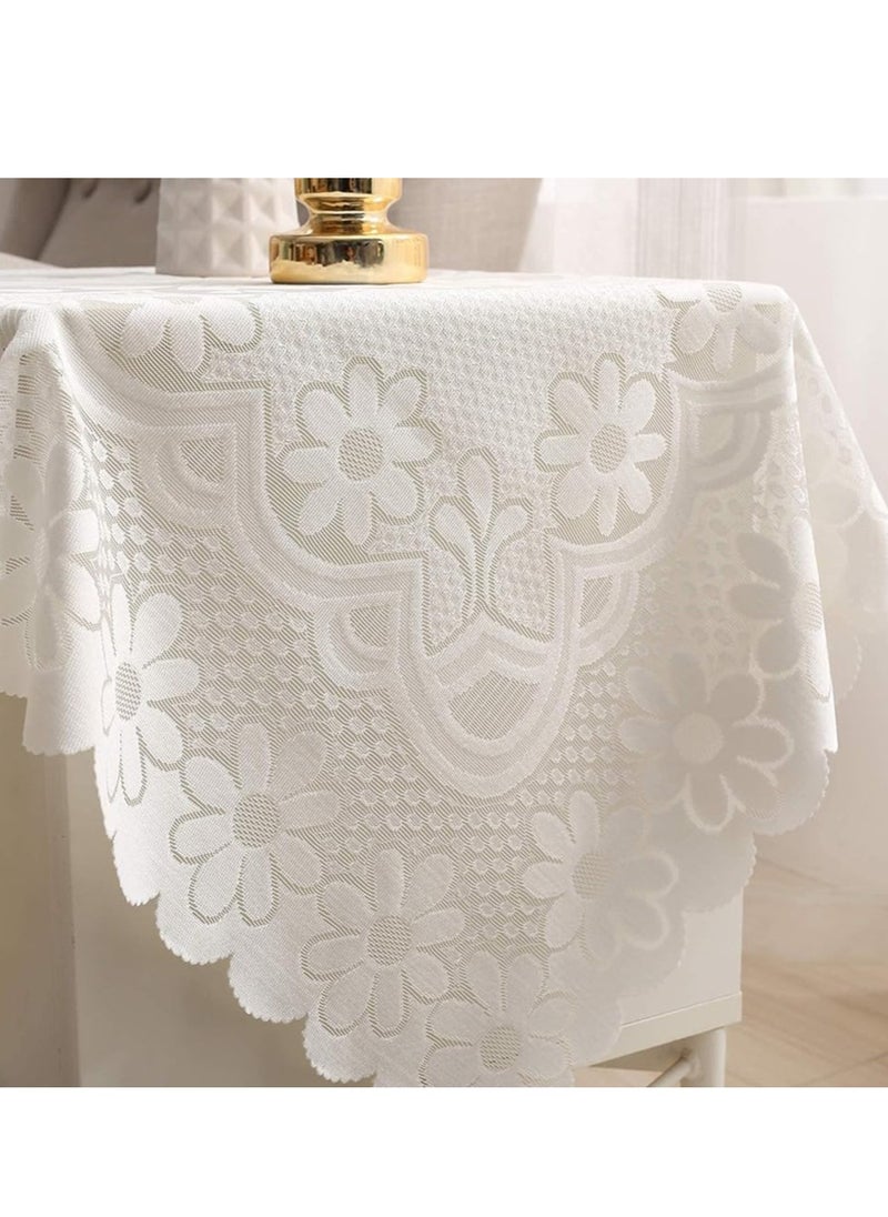 Nordic style lace tablecloth European tablecloth decorative tablecloth dust-proof tablecloth suitable for round table square table (size: 90cmX90cm) - pzsku/Z150BB239EE7854EE8B4BZ/45/_/1733192420/59322169-9b92-4f38-af94-9aca1a1f5008