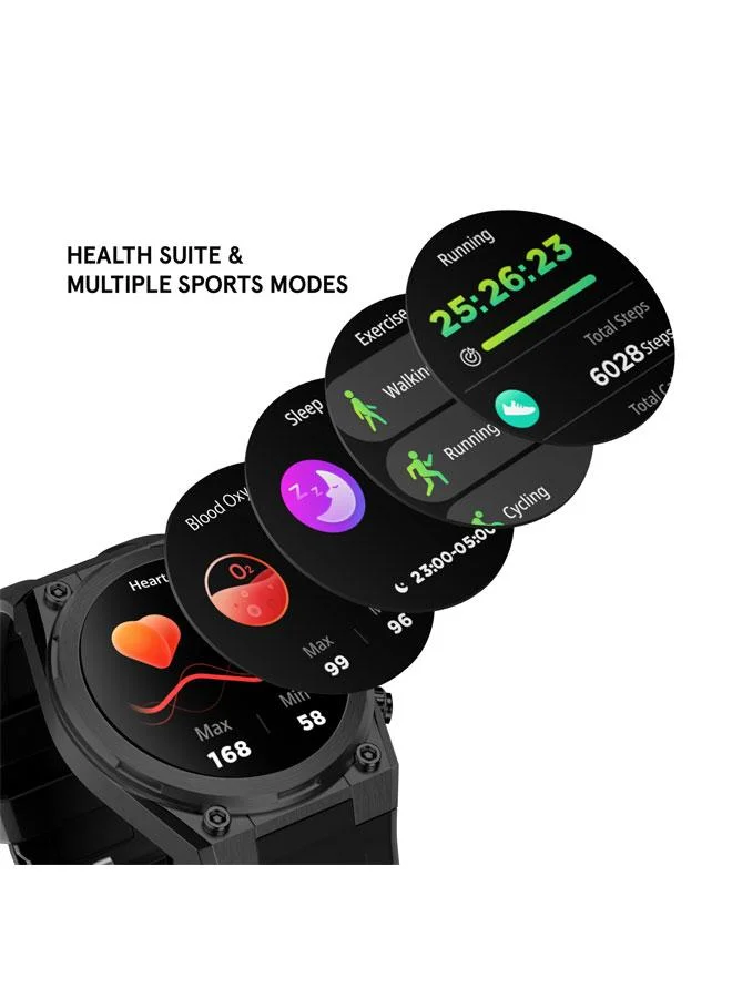 Police Black/Blue My Avatar 2 Interchangeable Strap, AMOLED, Dual Time, 5ATM, GPS Smartwatch for Men | Best Price UAE