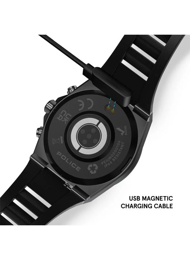 Police Black/Blue My Avatar 2 Interchangeable Strap, AMOLED, Dual Time, 5ATM, GPS Smartwatch for Men | Best Price UAE