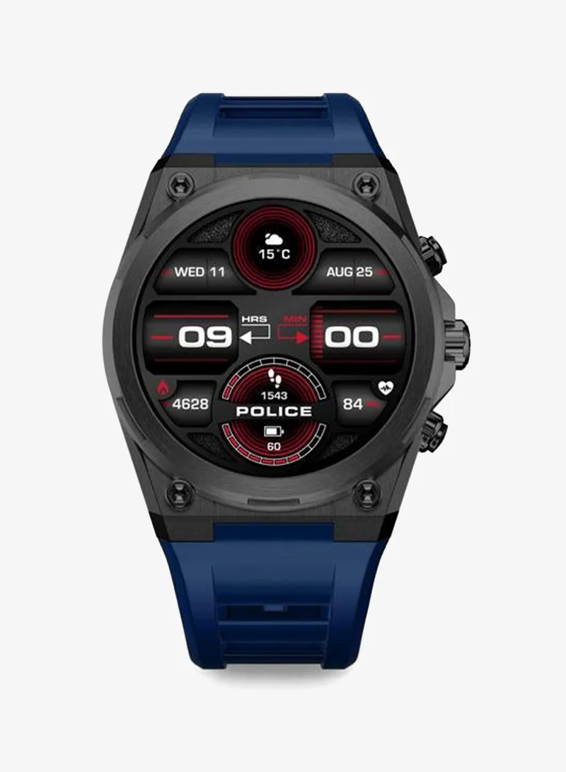 Police Black/Blue My Avatar 2 Interchangeable Strap, AMOLED, Dual Time, 5ATM, GPS Smartwatch for Men | Best Price UAE
