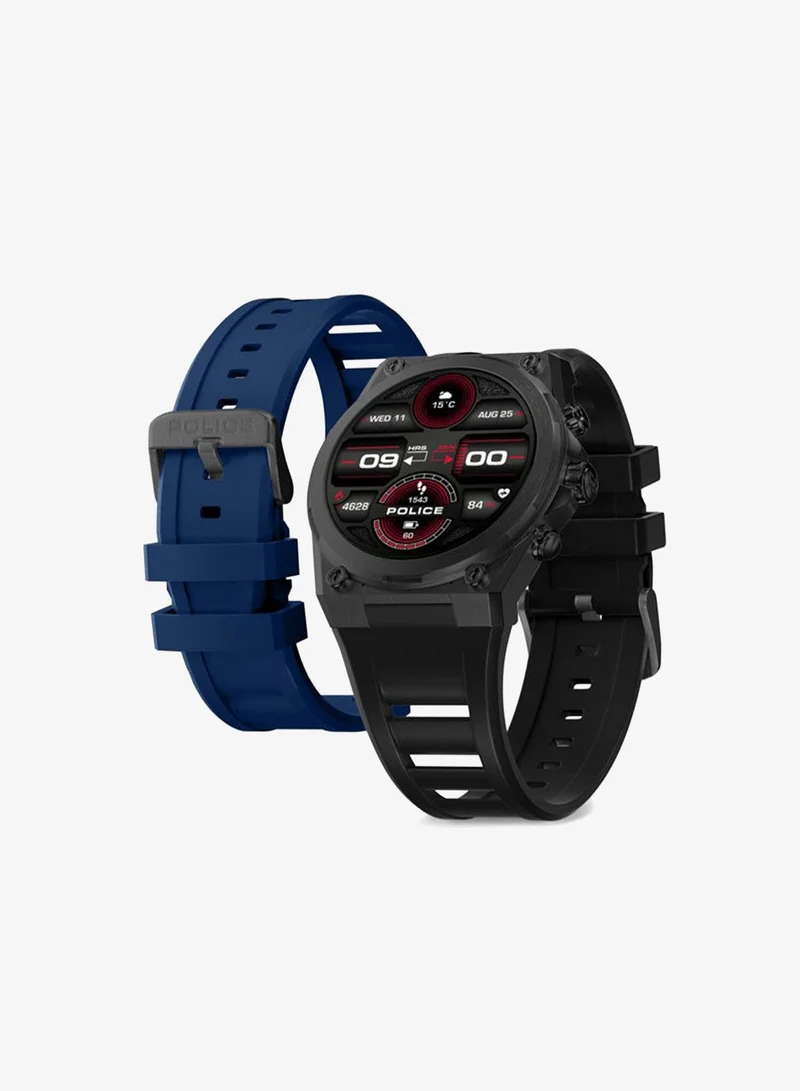 POLICE My Avatar 2 Interchangeable Strap, AMOLED, Dual Time, 5ATM, GPS Smartwatch