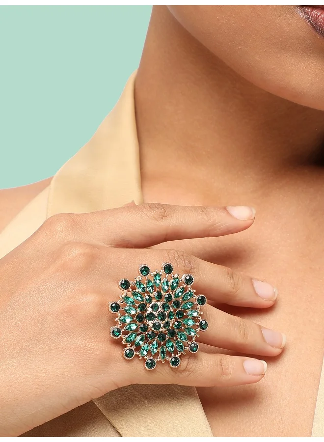 SOHI Party Artificial Cocktail Ring Jewellery
