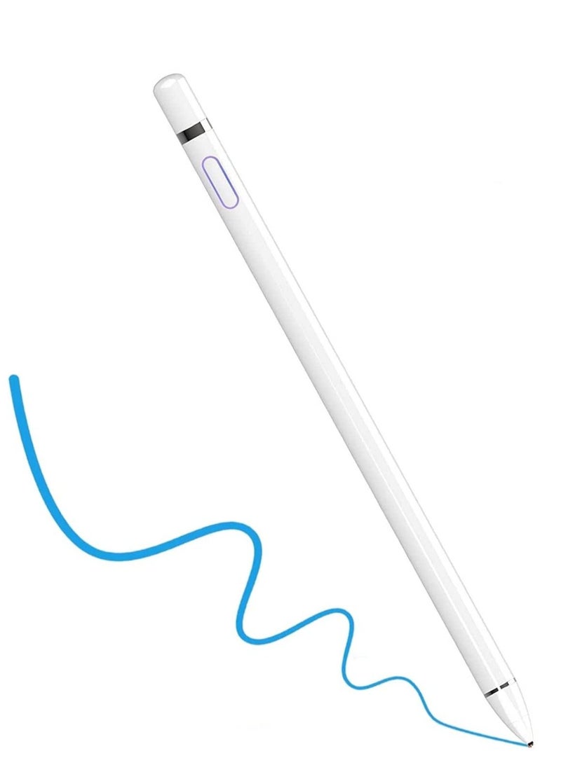 Stylus Pen for tablet, Touch Screen Pencil: Compatible with iOS, Android Microsoft Tablets, Phone, Drawing, Handwriting and Games - Fine Point Digital Capacitive Drawing Pencil no palm rejection - Image 1