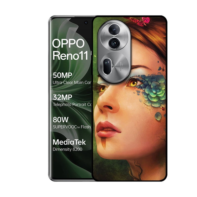 EYE CATCH Printed Protective Case Cover For Oppo Reno 11 Pro -  Girl Face - Image 1