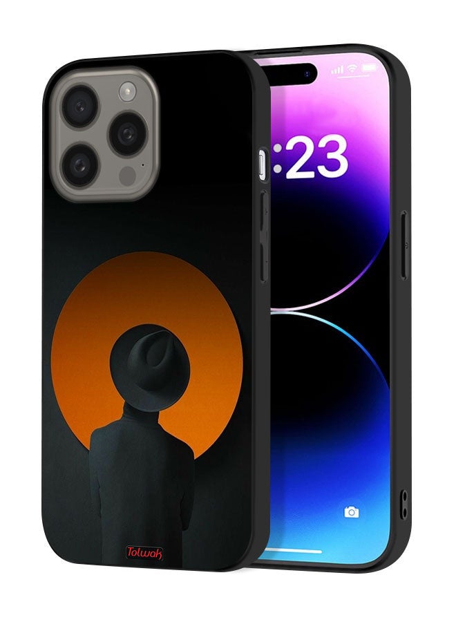 Tolwak Apple iPhone 15 Pro Max Protective Case Cover Hat Boy Art - Image 1