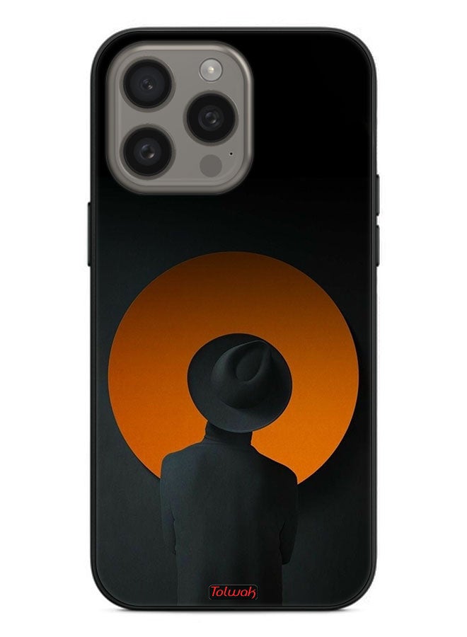 Tolwak Apple iPhone 15 Pro Max Protective Case Cover Hat Boy Art - Image 2