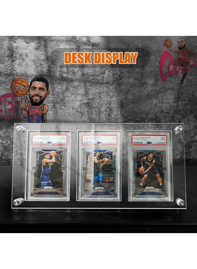 tutata tutata Trading Card Frame PSA Trading Card Display Acrylic Frame for Wall- PSA Holder, Graded Sports Card Display- Clear  - Image 3