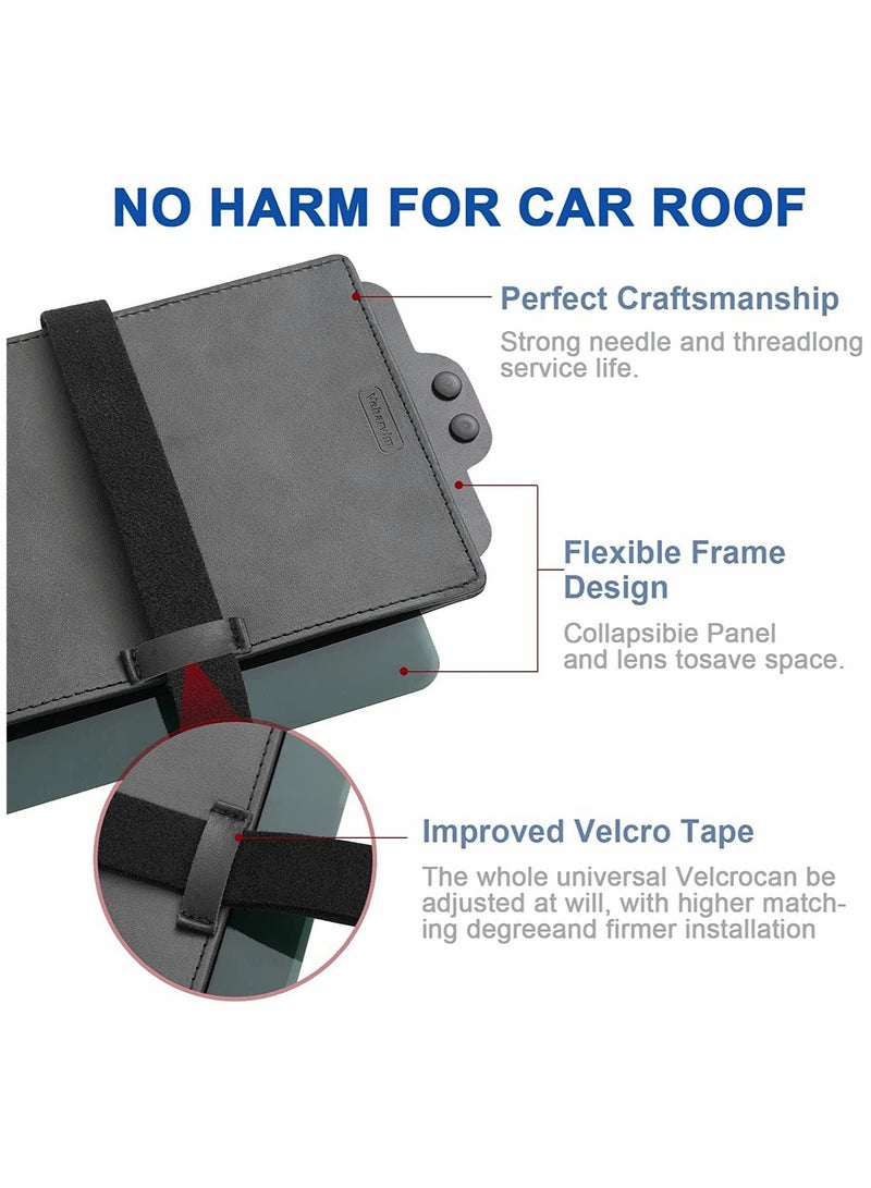 Excefore Polarized Sun Visor Sunshade Extender for Car with Zipper Slider, Anti-Glare Car Sun Visor Protects from Sun Glare, Snow Blindness, Fog, UV Rays, Universal for Cars, SUVs - Image 5