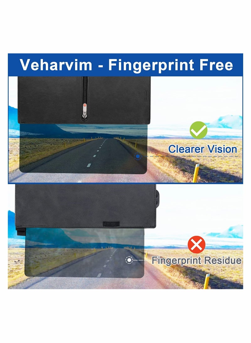 Excefore Polarized Sun Visor Sunshade Extender for Car with Zipper Slider, Anti-Glare Car Sun Visor Protects from Sun Glare, Snow Blindness, Fog, UV Rays, Universal for Cars, SUVs - Image 2