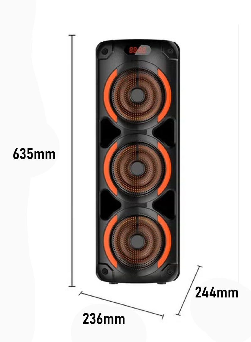 singe Wireless Bluetooth Speaker, Stereo Sound, FM Radio, TF Memory, USB Input, Mic Input rechargeable - Image 4