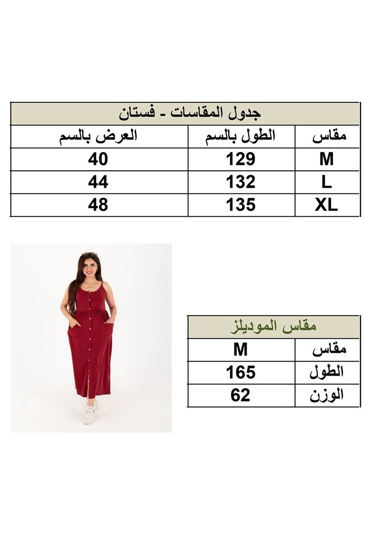 Women's Maroon 100% Cotton Summer Dress - Perfect for Summer Weather  - Image 5