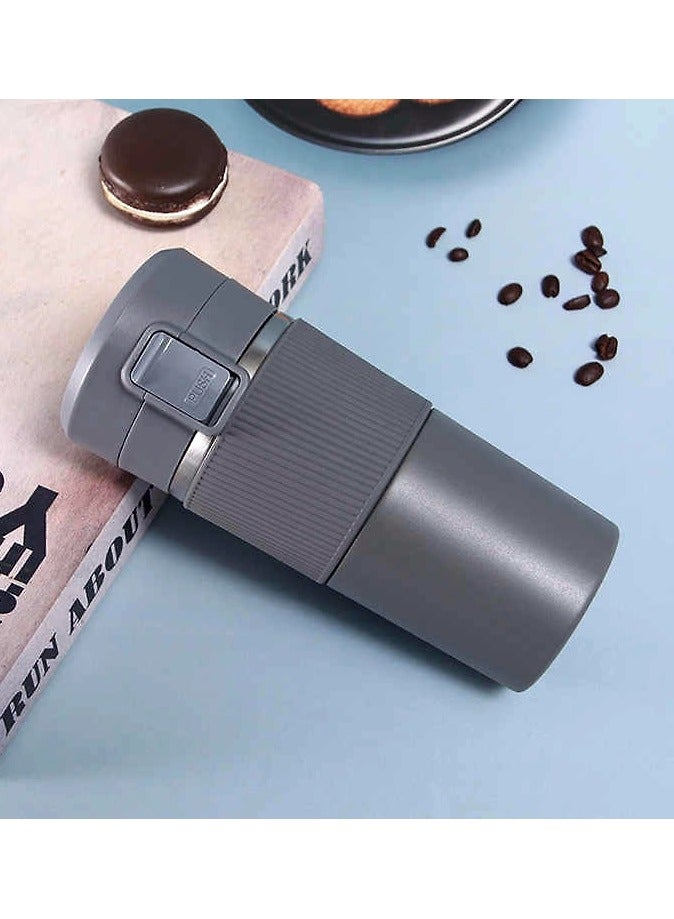 Bisbell Coffee Travel Mug, Vacuum Coffee Tumbler with Leakproof Flip Insulated Coffee Mug, for Hot and Cold,Grey,BB3539 - Image 1