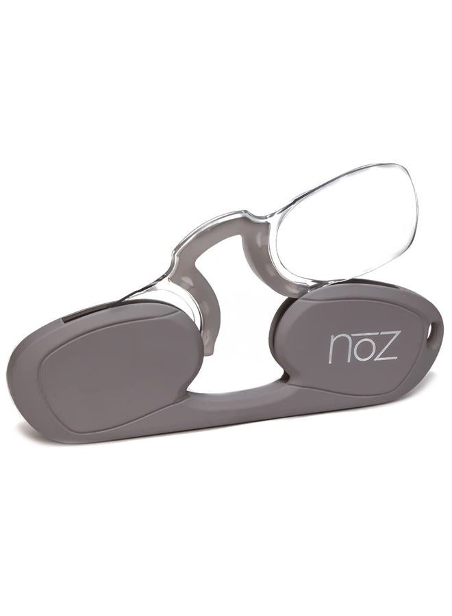 Calabria Noz Nose Pinching Armless Reading Glasses +2.50 Gray Men Women Keychain Case Pocket Readers Mini Slim Thin Compact - Image 4
