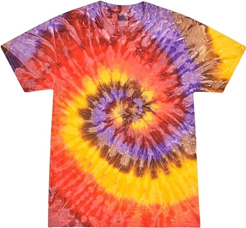 Colortone 100% Cotton Tie Dye T-Shirt for Kids 14-16, Large, Festival - Image 3
