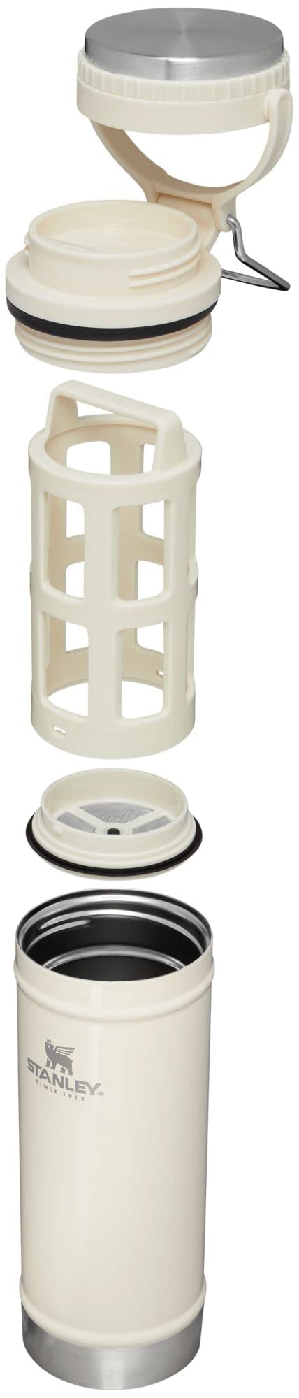 Stanley Classic Travel Mug French Press 16oz Cream Gloss - Image 3