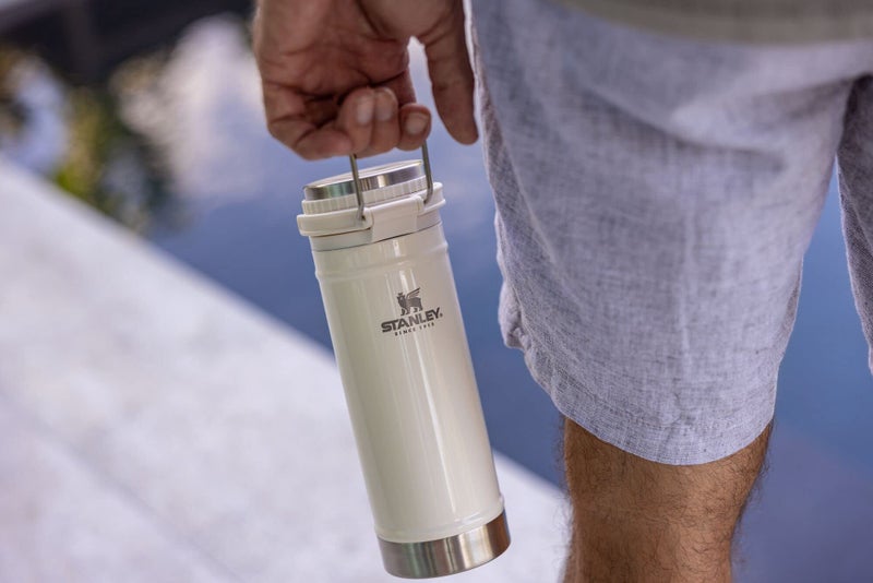 Stanley Classic Travel Mug French Press 16oz Cream Gloss - Image 5