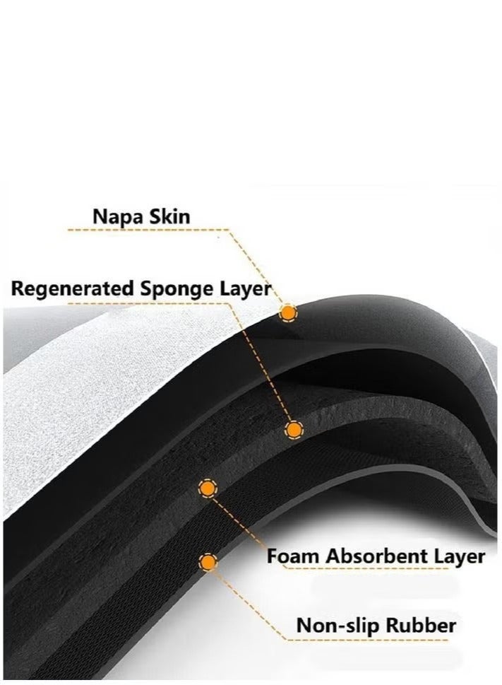 روك بو سجادة حوض استحمام أرضية فائقة الامتصاص وناعمة وغير قابلة للانزلاق وسريعة الجفاف مقاس 60 × 180 سم - Image 2