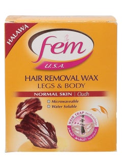 fem Hair Removal Wax Legs & Body Normal Skin With Oudh Fragrance 450 Gm  - Image 1