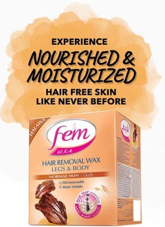 fem Hair Removal Wax Legs & Body Normal Skin With Oudh Fragrance 450 Gm  - Image 2
