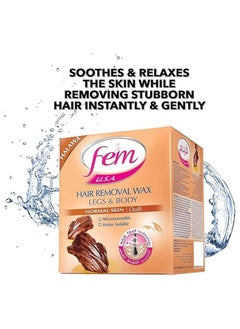 fem Hair Removal Wax Legs & Body Normal Skin With Oudh Fragrance 450 Gm  - Image 4