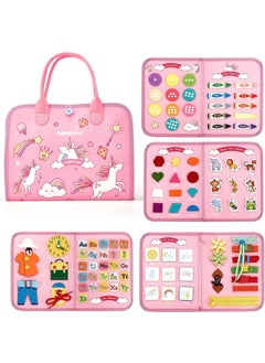 Y&D Busy Board Toys For Kids Toddler Sensory Toys Felt Activity Board For Boys And Girls Preschool Educational Learning Toy Gift For 2-4 Years Old Children Travel Toy For Airplane Or Car  - Image 1