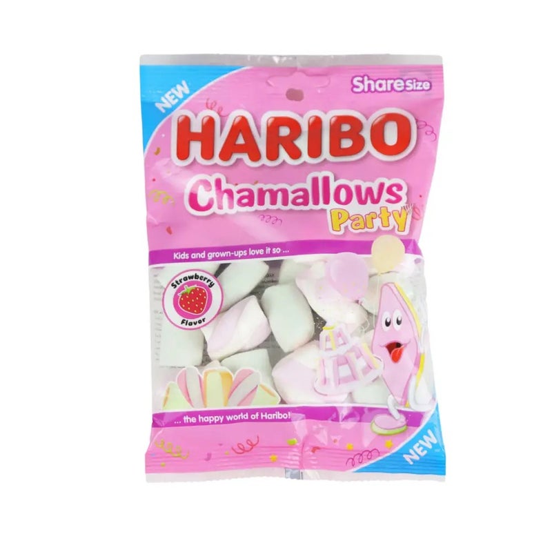 Haribo Chamallows Soft and Fluffy Strawberry Flavour Gummy Candy- 70 gm - Image 1