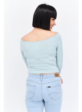 Women Off Shoulder Long Sleeves Solid Top, Mint Green - pzsku/Z150CA68E9971FF83B2C7Z/45/_/1737642012/13ae98a5-f8d4-4298-99cf-a2540cd0a3ea