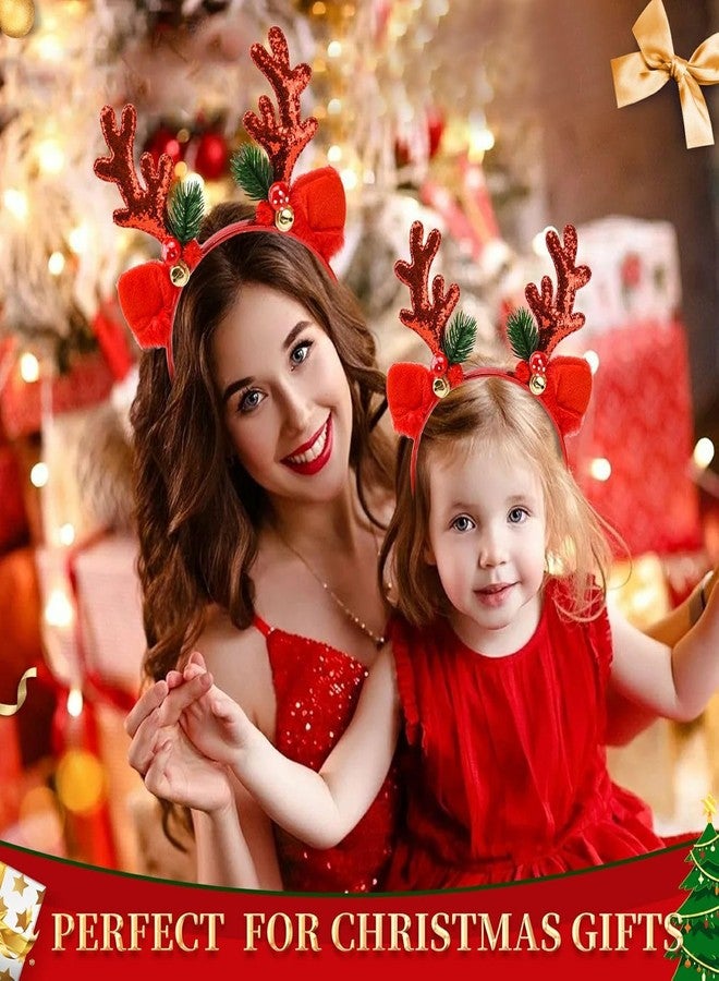 ZEYER Christmas Headbands Hair Bands Christmas Red Elk Antlers Headbands Holiday for Women and Girls Perfect Hair Accessories for Party and Cosplay - Image 3