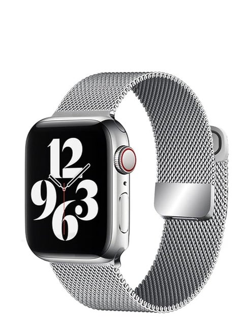 Band mesh Metal loop Replacement Strap, Magnetic Clasp Compatible with ultra smart Watch  Steel Metal Replacement Strap, one size and Compatible with apple smart watches