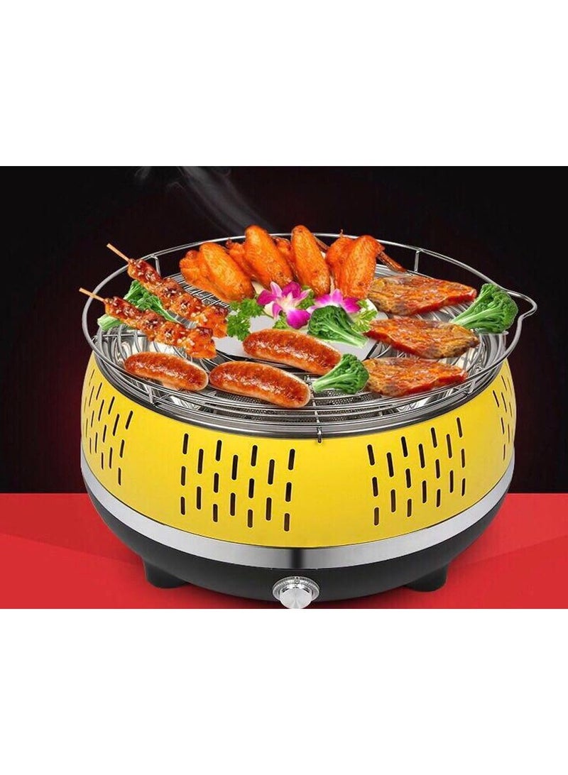 DubaiGallery Charcoal Barbecues, Uten Barbecue Grill, BBQ Grill, Portable Folding Charcoal Barbecue Grill Stainless Steel Charcoal Grill for Outdoor Cooking Camping Hiking Picnics  - Image 2