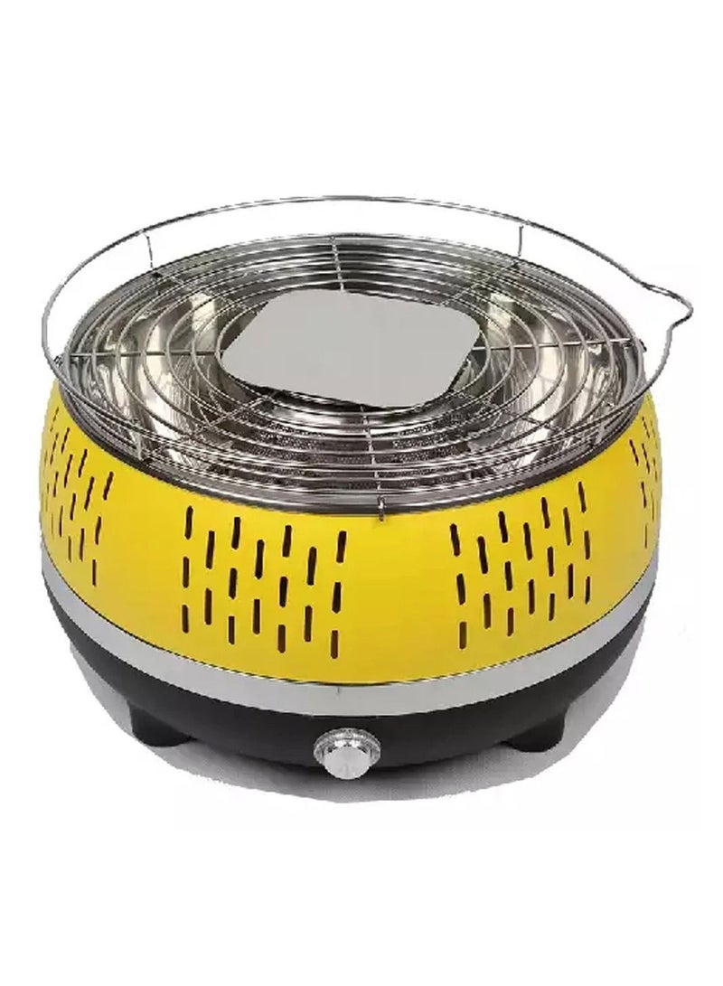 DubaiGallery Charcoal Barbecues, Uten Barbecue Grill, BBQ Grill, Portable Folding Charcoal Barbecue Grill Stainless Steel Charcoal Grill for Outdoor Cooking Camping Hiking Picnics  - Image 1